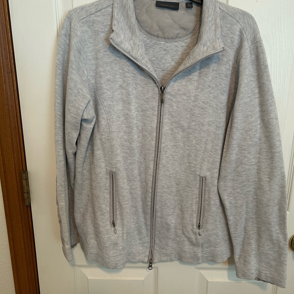 Men’s Gray lightweight Zip-Up Jacket